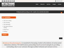 Tablet Screenshot of metaltrone.com